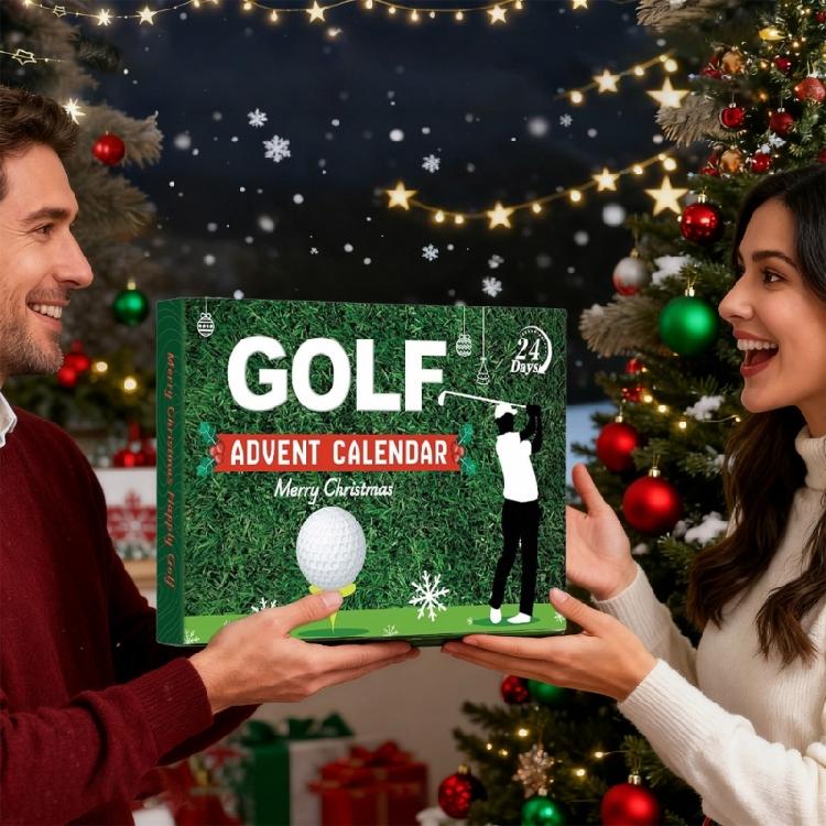 Golf Enthusiast Advent Calendar Durable Sustainable Plastic Design With Daily Reveals For Wall Or Door Decoration