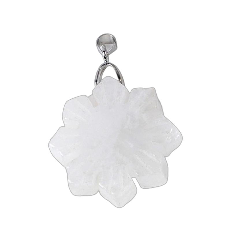 Рождественская подвеска-кулон из агата с узором снежинки, натуральное уникальное украшение для праздничной вечеринки, аксессуар для зимнего наряда