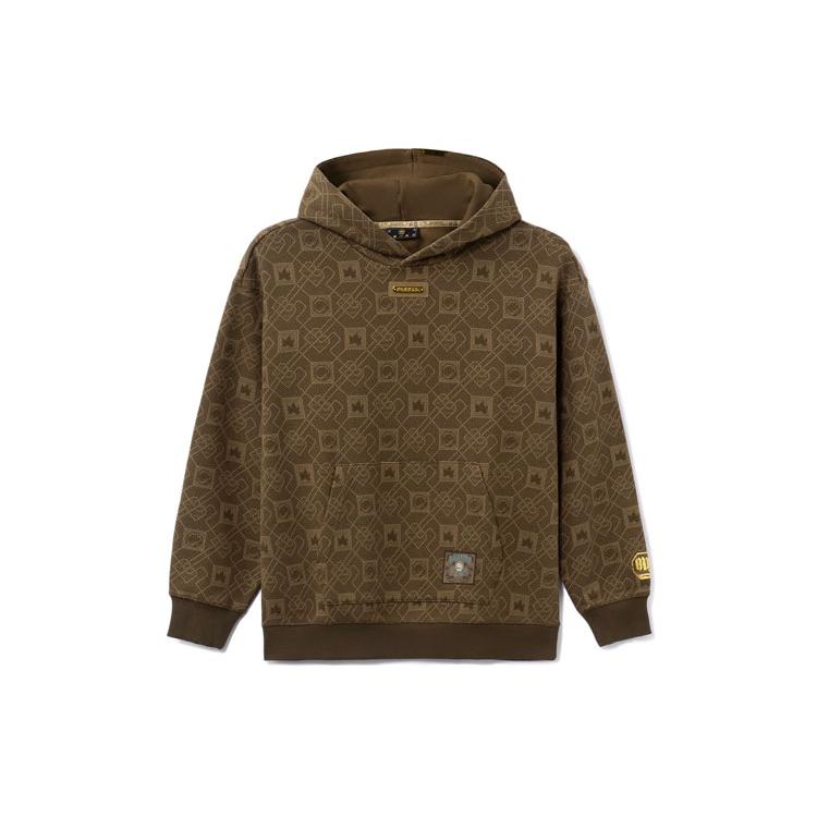 Li Ning Sweatshirt Unisex Brown All Over Print AWDRE21-2 XXXL