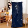 Plus Size Sardines Beach Towel Large Vintage Fish Bath Towel Quick Dry Sand Free Swimming Pool Travel Blanket Summer Vacation