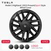 AAAIK1 4PCS 18 Inch Sport Style Wheel Cover Design For Model 3 Highland 2024-2026 Hubcaps Cap Only For Wheel Cover Accessories