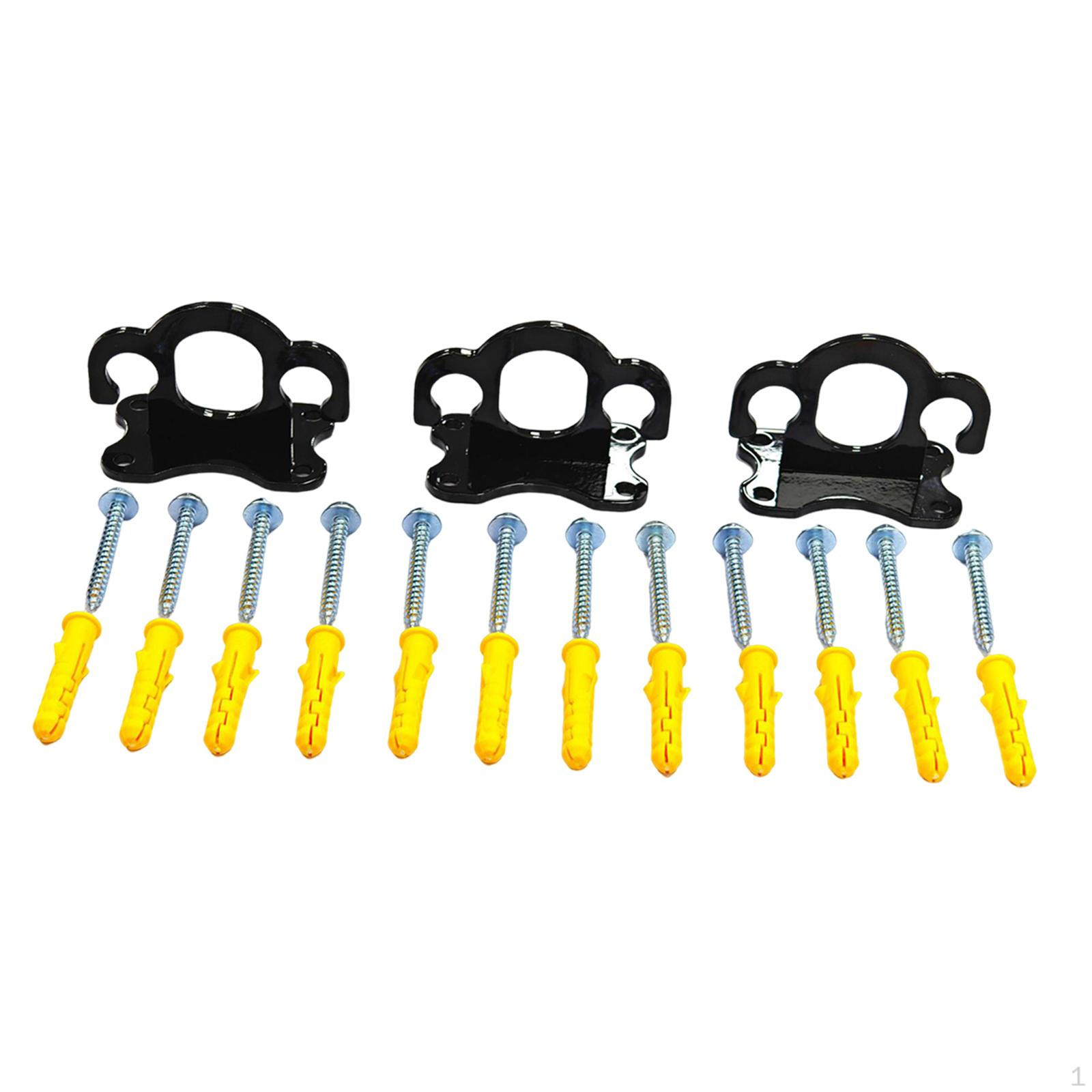 

Якоря для эспандеров, 3 шт., крючки для тренировочных лент, закрытые ленты Black