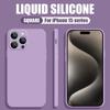 Dünne, weiche Hülle für iPhone 16 Pro Max 15 14 Plus 13 12 11 X XR XS 6 7 8 SE 2020 Einfarbige Flüssigsilikonhülle Candy Coque Capa