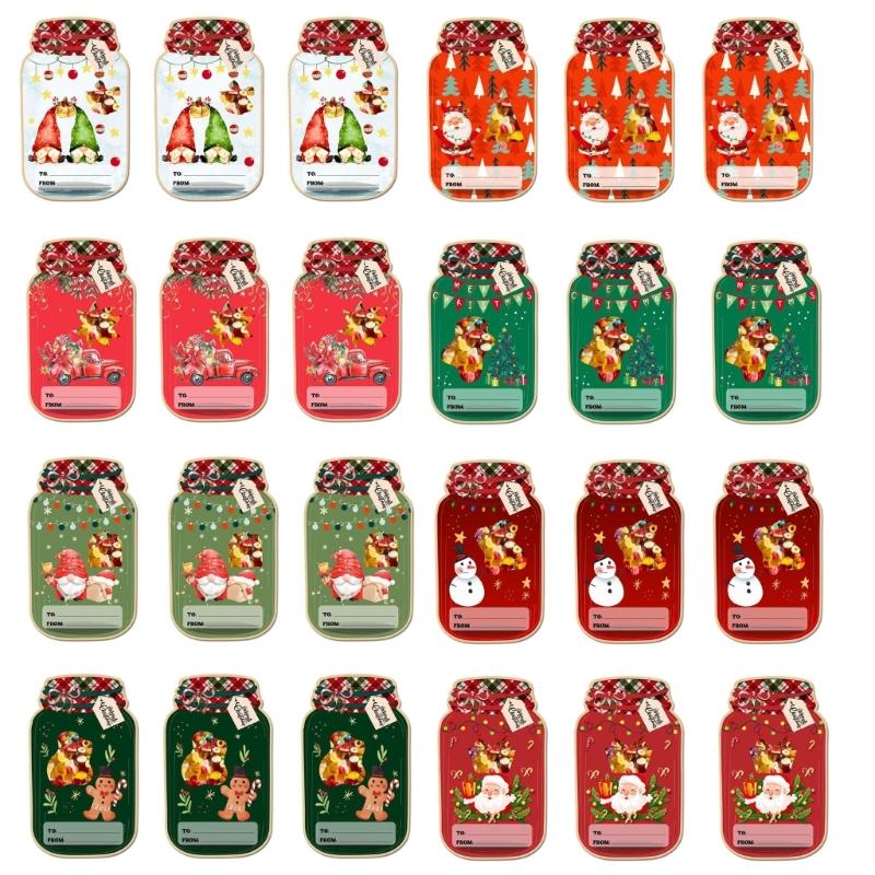 

24Pcs Colorful Christmas Gift Cards Assorted Christmas Exchange Cards for Family Friend Seasonal Greetings 1