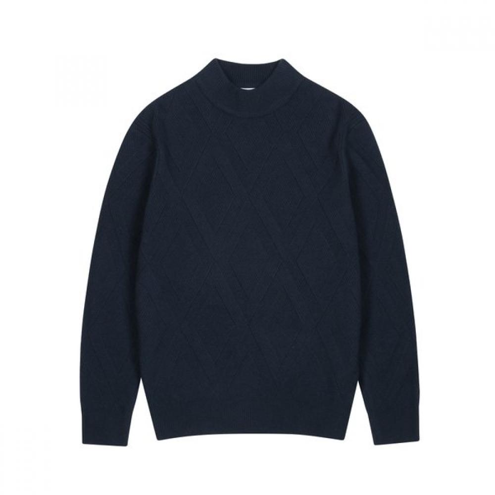 Countess Mara Soft Warm Pattern Knit Wool Blend Turtleneck Cstx3c2320b0 110Blue 7730₽