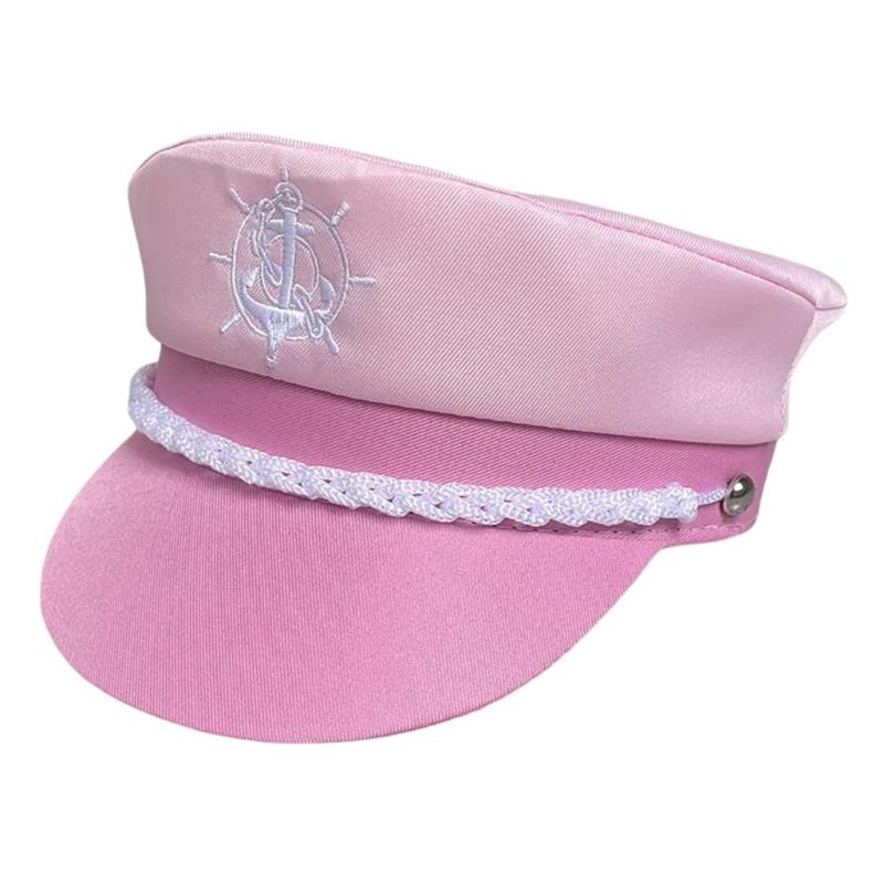 Bridal Adult Silk Captain Hat Scarf Party Neckwear Bachelorette Party Props Suit Masquerades Props Costume Hat