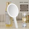 Square/Round Lighted Hand Mirror Fill Light Portable Vanity Mirror LED Makeup Mirror  Pocket