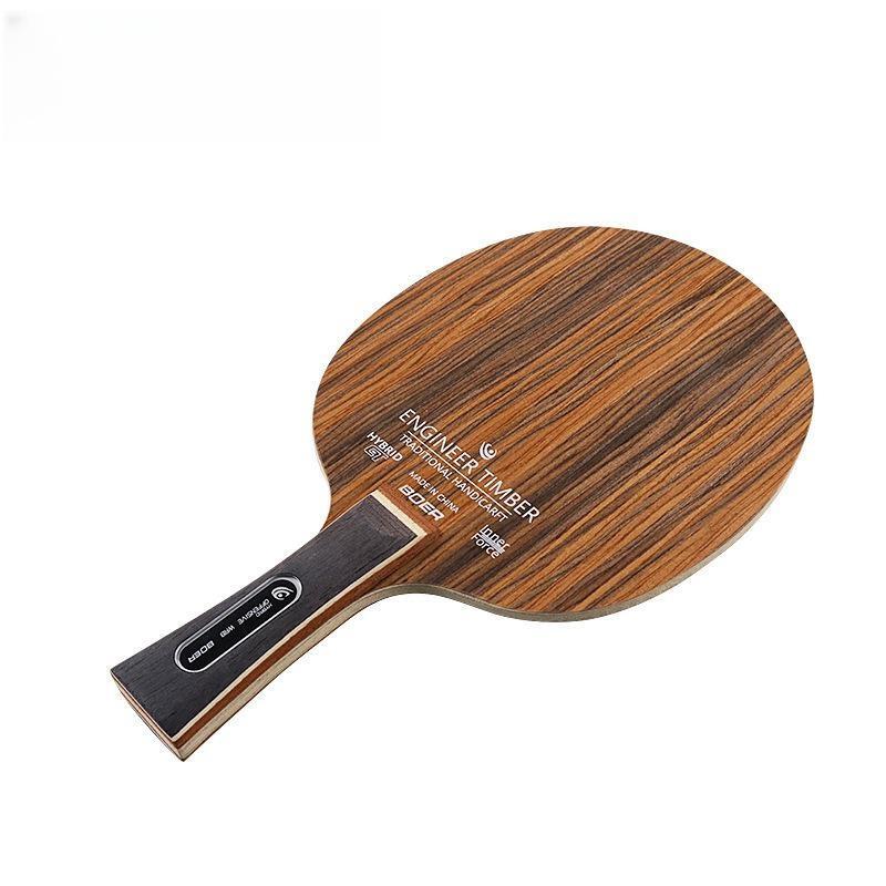 1Pc Ebony Rosewood Cassia Senna 5-Ply Table Tennis Blade Ping Pong Racket Fl Cs Handle