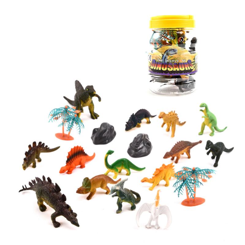 18 Pcs/Set Children Simulate Dinosaur World Tyrannosaurus Dragon Dinosaur Toys Model Animal