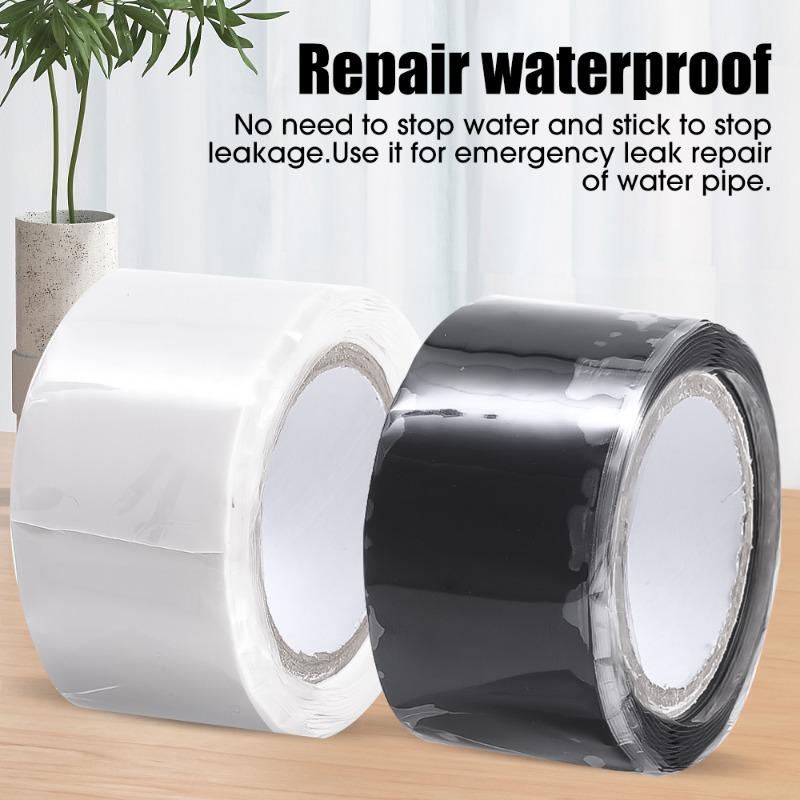 10/1Rolls Strong Waterproof Stop Leak Sealed Repair Insulating Tape Silicone Self Adhesive Plumbing Electrical Pipe Repair Tapes