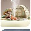 USB Cool Mist Humidifier with Night Light, Mini Portable Desktop Humidifier for Bedroom Office Home Travel, Quiet Air Humidifier for Moisturizing
