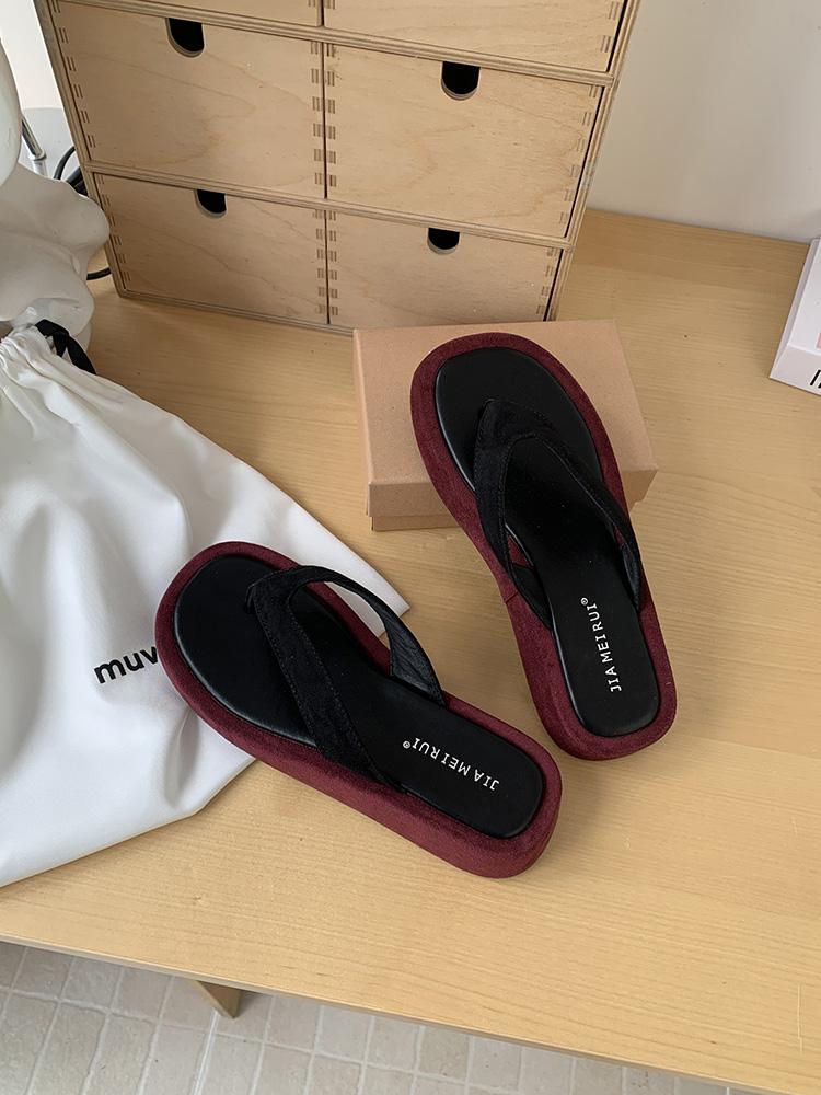 Fashion Summer Flip Flops for Women 2025 Platform Clip Toe Sandals Fashion Slides Woman Beach Vacation Outdoor Slippers Zapatos De Mujer