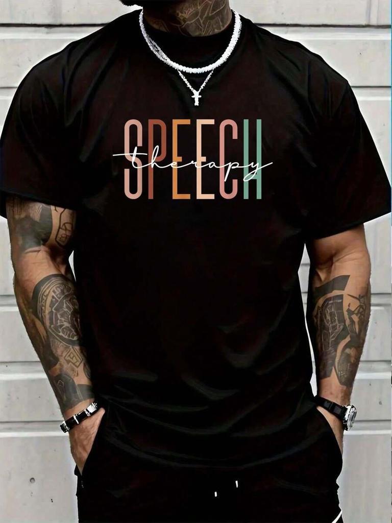 100% Cotton Speech Therapy Speech Language Pathologist Therapist T-Shirt Women's Men's Graphic Tee