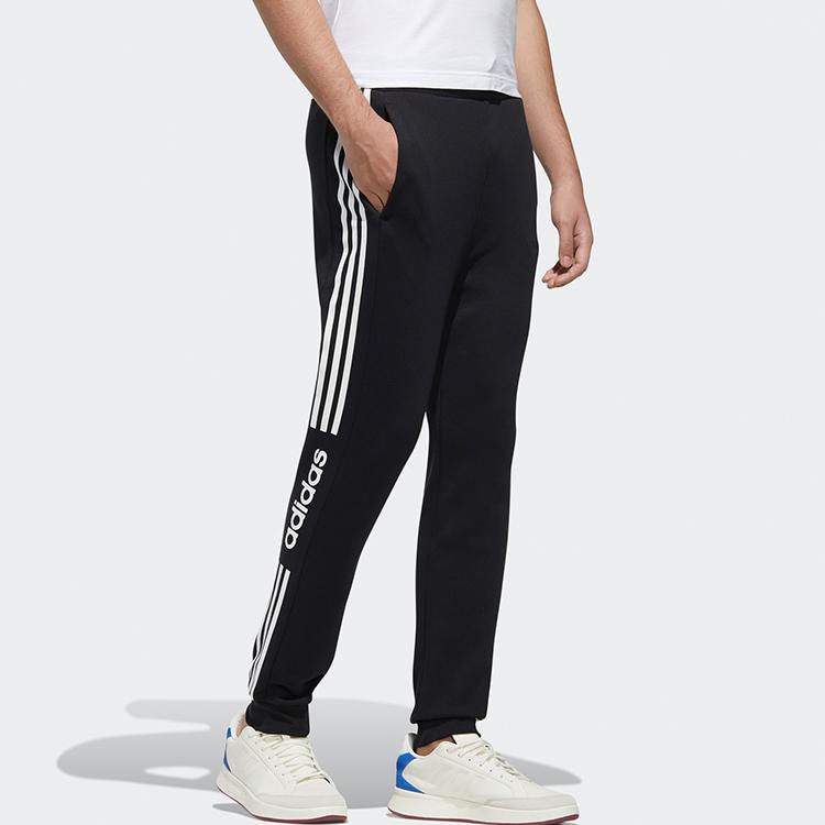 Adidas Neo 3-Stripes Contrast Track Pants Men Bottoms Black FP7449