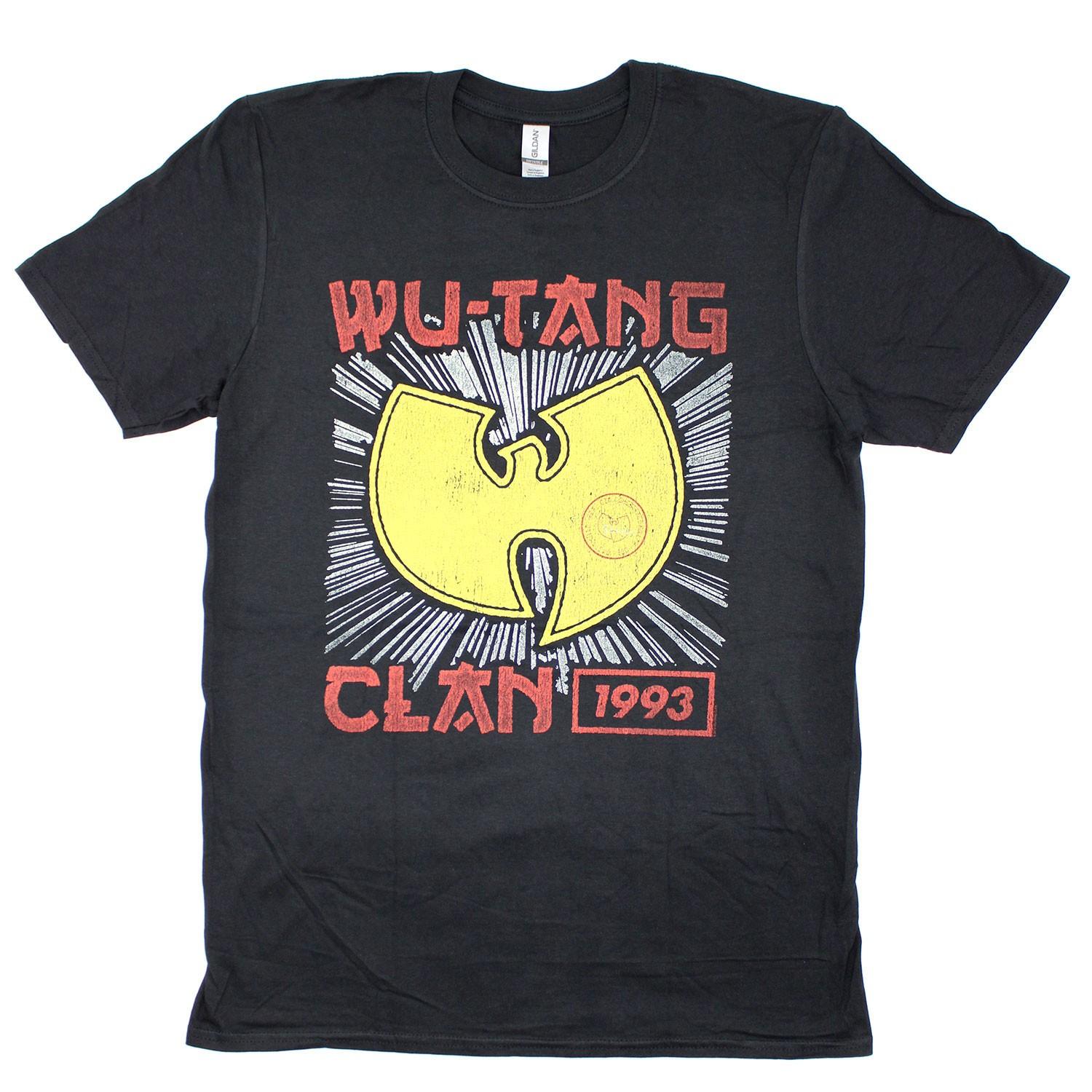 Men s Wu Tang Clan Tour 93 T-shirt Medium Black L
