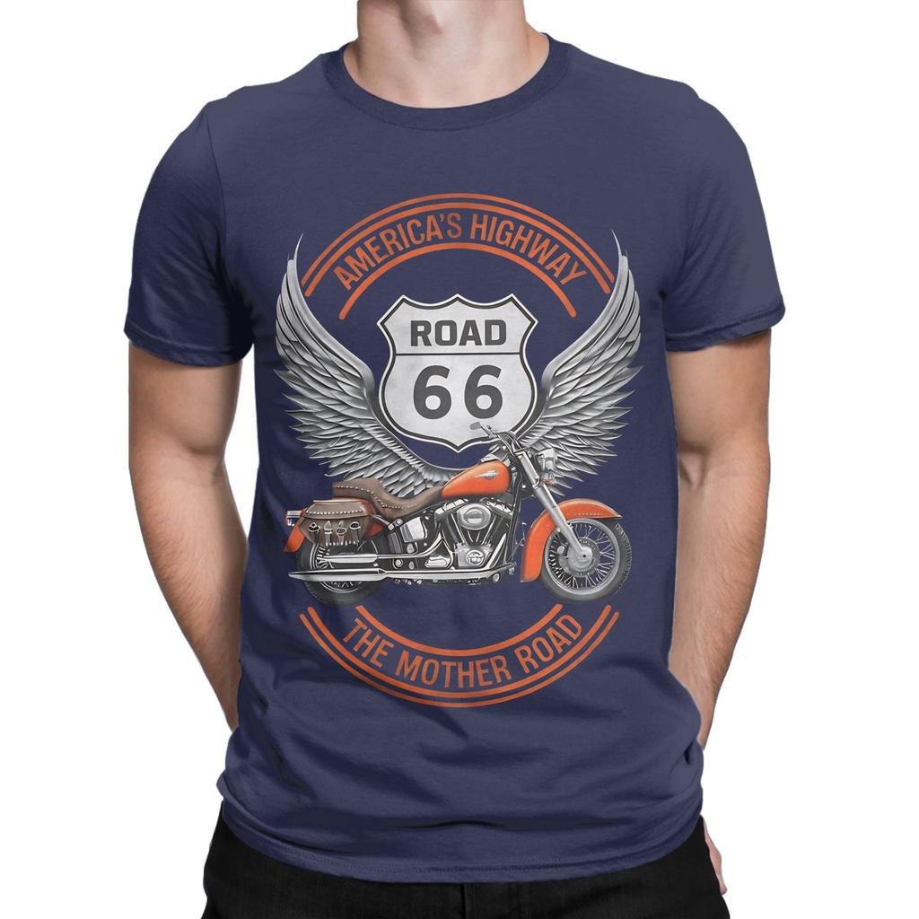 Americans Highway Route 66 The Mother Road Graphic 100 Cotton Tshirt Route 66 Tops Tees For Unisex