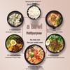 A5 Melamine Black 7-inch Noodle & Ramen Bowl (10-Pack)