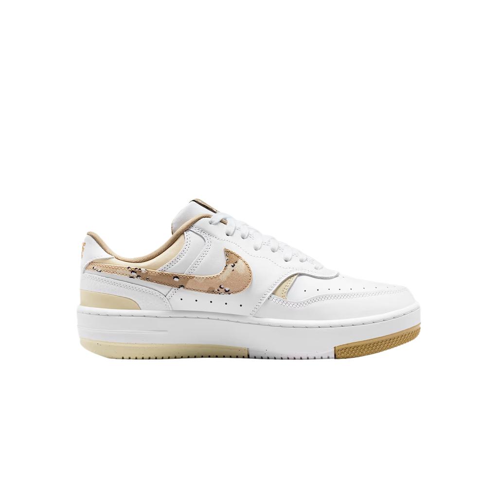 Nike Gamma Force Leather Synthetic Round Toe Comfortable Classic Thick Sole Height Increasing Low Top Retro Basketball Shoes Women Sneakers IB6171-100