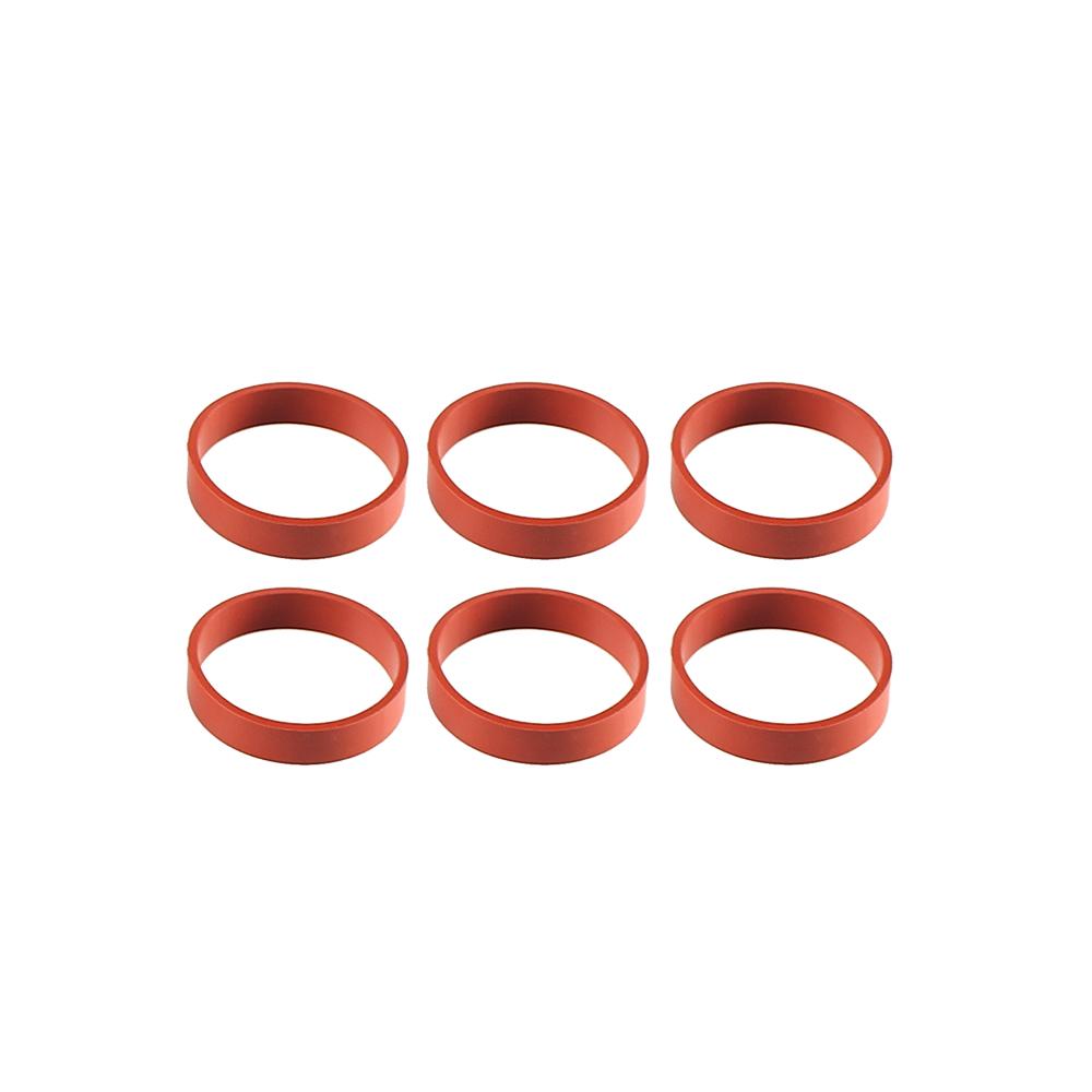 6PCS 22mm Swirl Flap Blanking Plates with Intake Manifold Gasket Seal For BMW M47 M57 E39 E87 E46 E90 E39 E60 X3 6 Cylinder