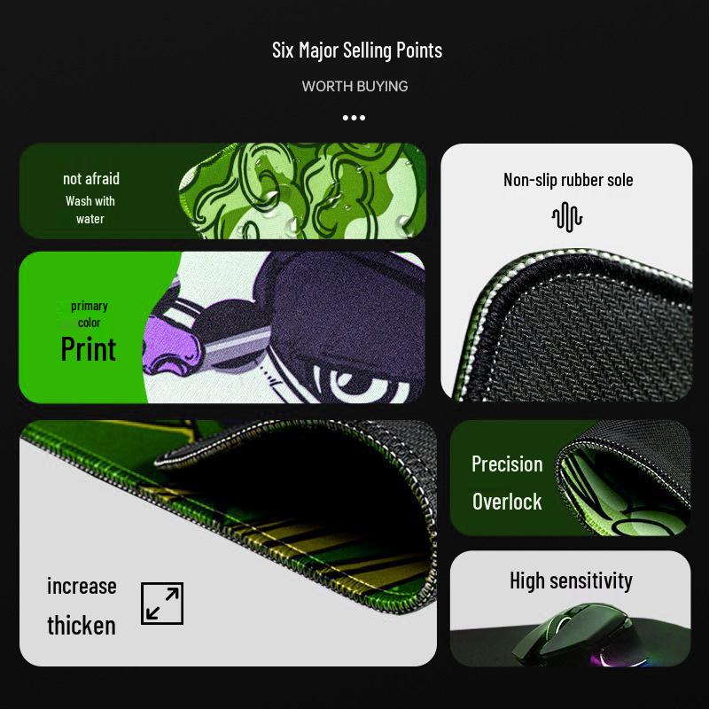 Extra Large CSGO Printed Esports Mouse Pad with Fine Surface and Lock Edge