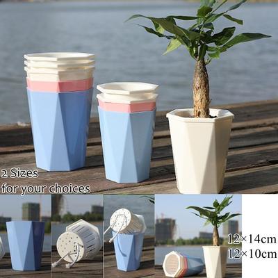 S odvodňovacím otvorem samozavlažovací květináč na pokojové rostliny s průhlednou podmiskou-zásobníkem květináč zahradní potřeby snadné použití