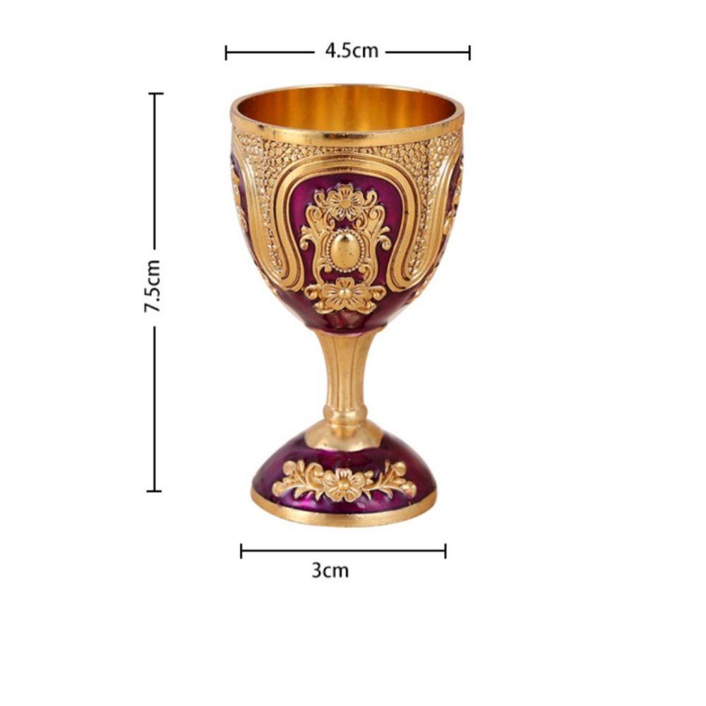 European Style Wine Glass Classic Metal White Wine Cup New Goblet  Family Friend Neighbor Gift