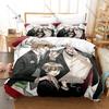 Cool Mahoutsukai No Yakusoku Fan Merch Duvet Cover + 2 Pillowcases Gentle Fantasy Wizard Illustration Art Bedding Set Skin-Frien