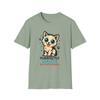 Unisex Softstyle T-Shirt Mens Womens Tees Top Cute But Useless Cat Tee Pop Art Style  Funny Kitten