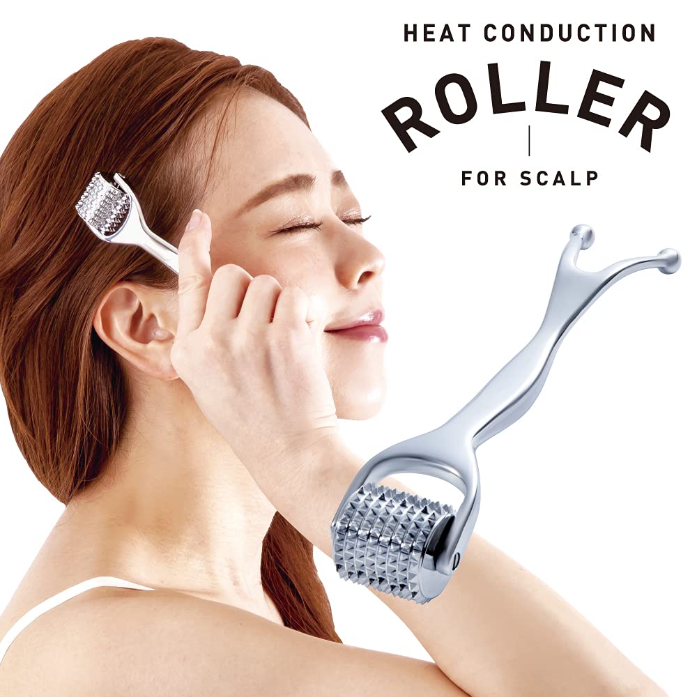Alphax Massage Scalp Head Heat Conduction Scalp Silver Roller, Massage, Spa, Roller,