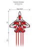 Weifang Children's Vortex Raider Kite: Easy-to-Fly Jet Rocket for Outdoor Fun