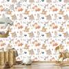 Animals Forest and Flowers Wallpaper for Living Room and Bedroom 50x1000