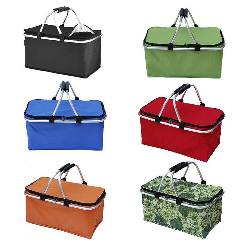 30l Insulated Cooler Picnic Basket For Camping And Outdoor Activities**