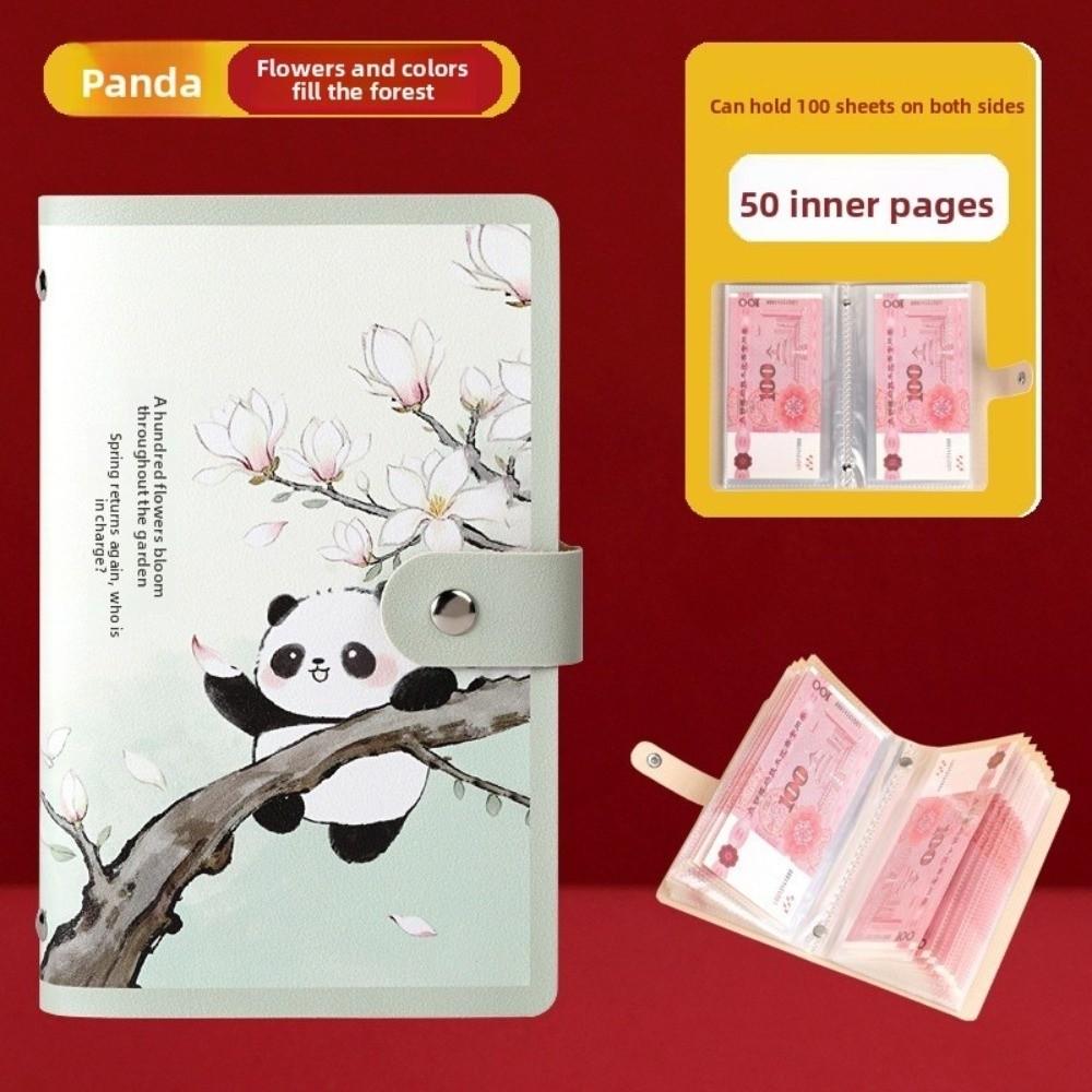 New Large Capacity 100 Envelopes Money Saving Challeng Waterproof Save Money Cash Storage Book PU Budget Binder