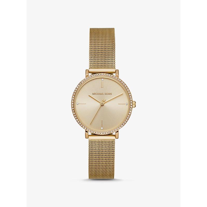 

Michael Kors Jayne Pavé Gold-Tone Mesh Watch MK7121 золотий