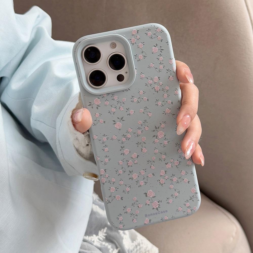 Husă de telefon din silicon cu model floral pentru iPhone 17 16 15 14 13 12 11 Pro Max Plus, Bumper rezistent la șocuri, Husă spate