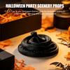 Decorative Snake for Photography 3D Printed Coiled Ornament, Halloween Gothic Black Figurine, Spooky Landscaping Figure Vintage Viper Decoration Home