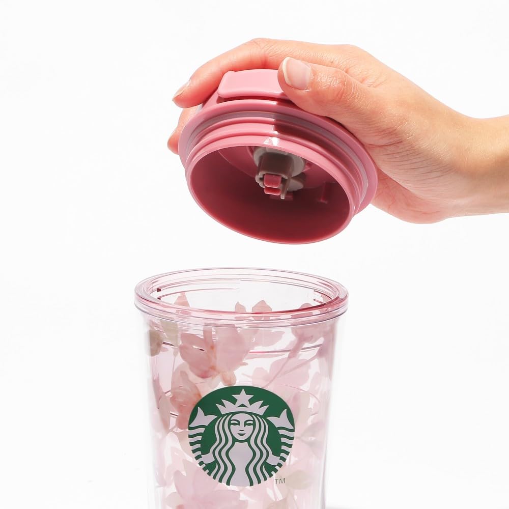 STARBUCKS Sakura 2024 Tumbler, Natural, 355ml, Cherry Blossom Design, Pink. Perfect for Coffee, Birthdays, or as a Gift.