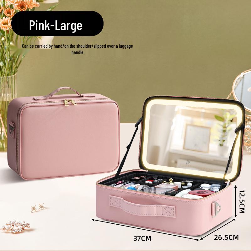 LED Make-up Koffer mit Spiegel, Große Kapazität zur Aufbewahrung & Multifunktionales Design