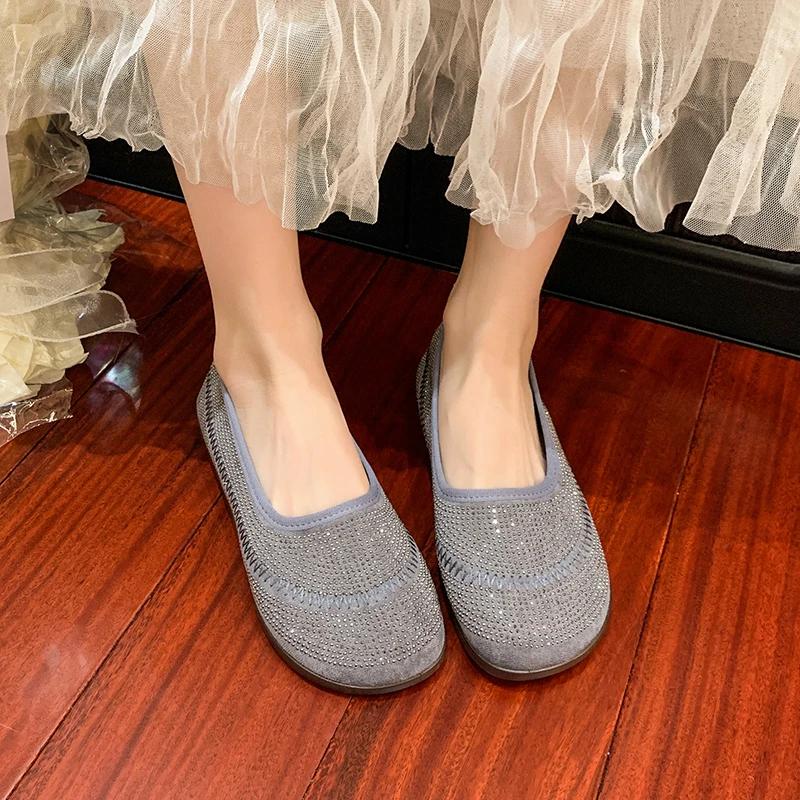 Fashion 2025 NEW Women's Soft and Comfortable Flat Slip-On Shoes Spring New Style Soft Shoe Easy-Wear Casual Footwear