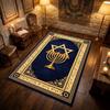 Jerusalemkreuz Gebetsteppich Rutschfest Weich Altarbodenmatte Christlicher Religiöser Meditations Teppich Katholische Wohnkultur