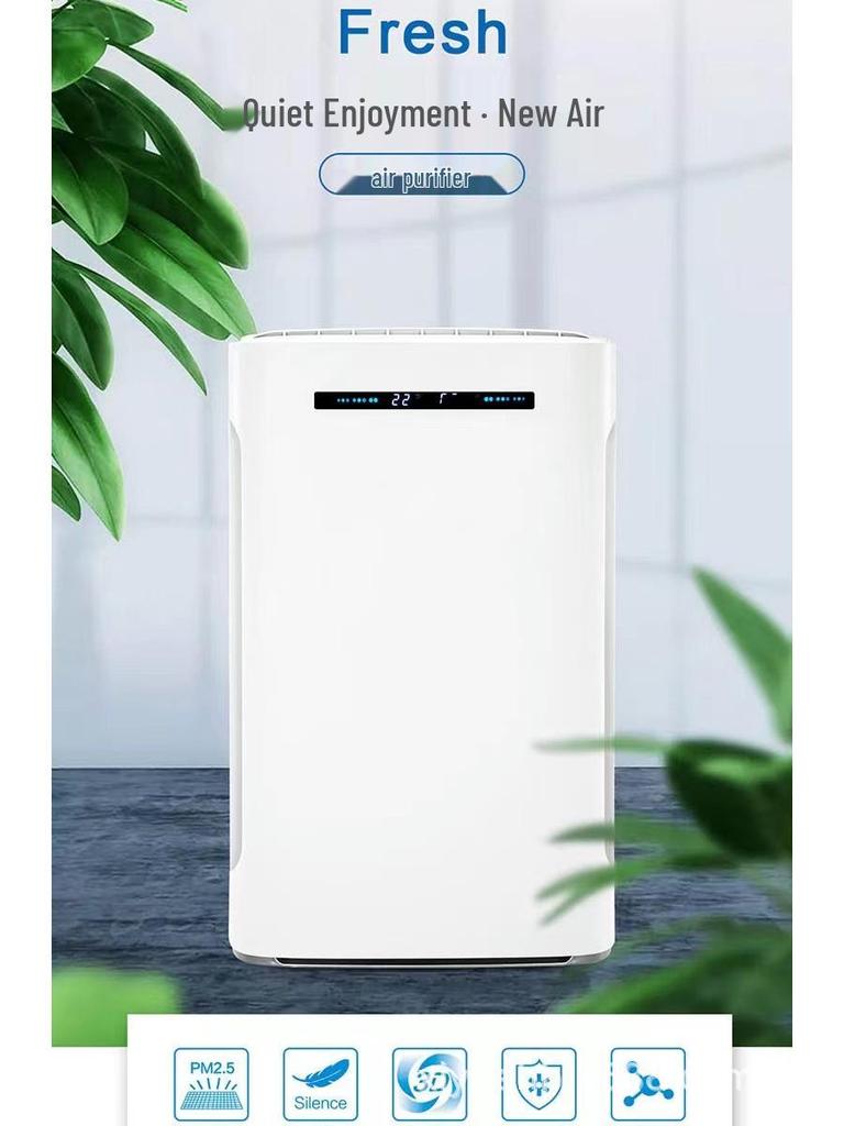 Smart Indoor Air Purifier with Humidification for Office – Eliminates Smog, Smoke, Odors, Bacteria, Allergens, and Releases Negative Ions