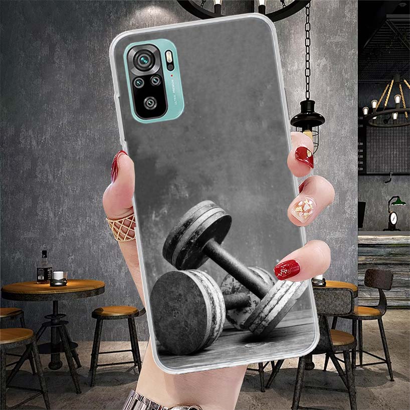 Bodybuilding Gym Fitness Muscle Soft Phone Case For Xiaomi Redmi Note 15 14 14S 13 12 Pro Plus 12S 11 11S 11E 10 10S 11T 5G Fund