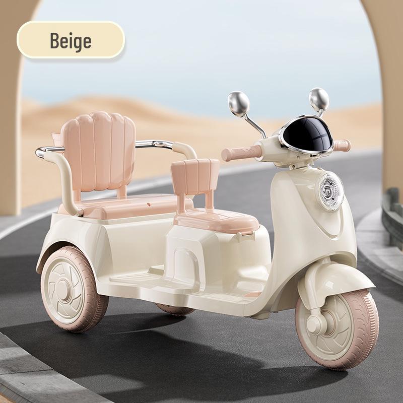 

Перезаряжаемый детский электрический трехколесный велосипед: Двухместный игрушечный мотоцикл для мальчиков и девочек