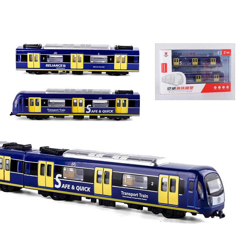 

Железнодорожный вагон большой имитация сплава модель поезда город металл литой метро звук и свет инерционный вагончик детская игрушка мальчик подарок B071