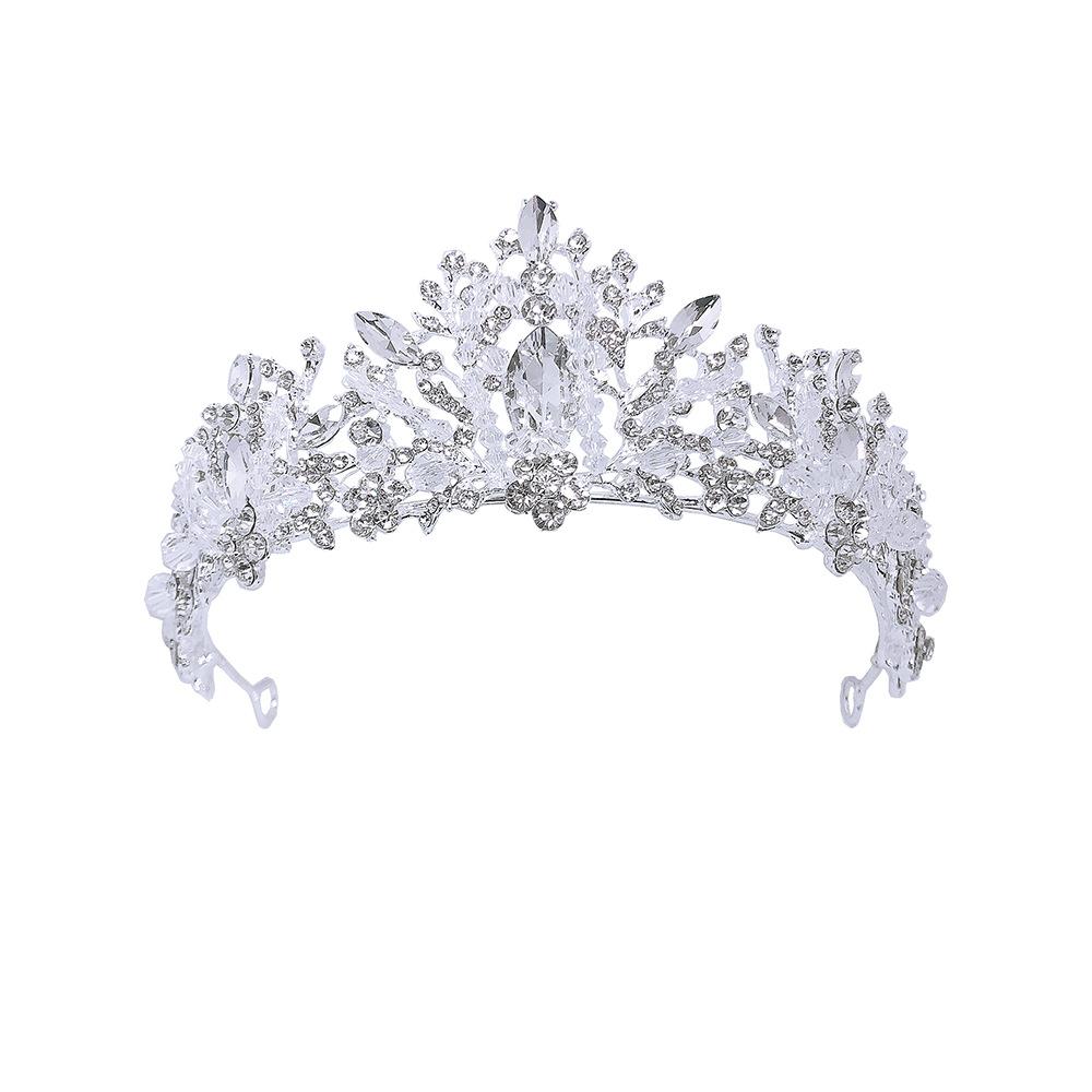 New Bridal Headwear Golden Crystal Handmade Adult Crown Headband Wedding Accessories Wedding Hair Accessories for Women