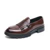 Spring and autumn new large size Munch shoes double buckle leather shoes size business dress