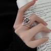 Einzigartiger Vintage Kamelienring für Damen Stilvolles Verstellbares Offener Finger Modeaccessoire