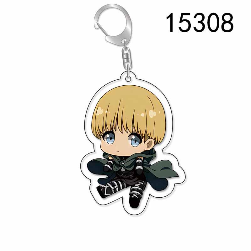 Attack on Titan Double-Sided Keychain - Levi, Mikasa & Eren Acrylic Pendant