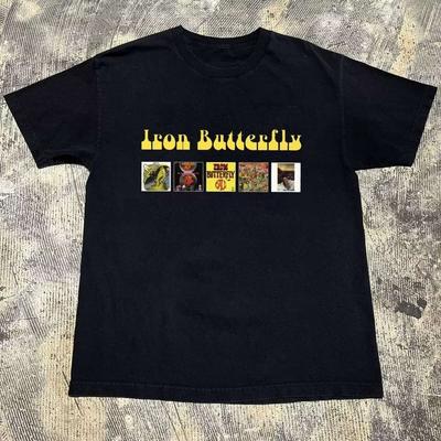 Iron Butterfly Band Collection Album Black All Size Unisex Shirt Unisex T-Shirt
