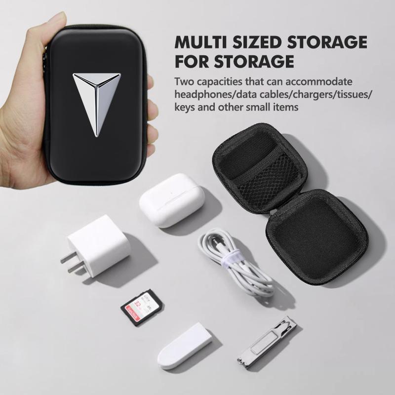 Earphones Storage Bag Wired Headphones EVA Zipper Box Portable Hold Case For Deepal X N7 N8 N9 2025 D9 MPV EV 2018-2022 2023